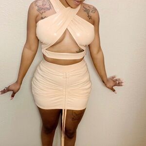 Women’s Halter Hollow two-piece set